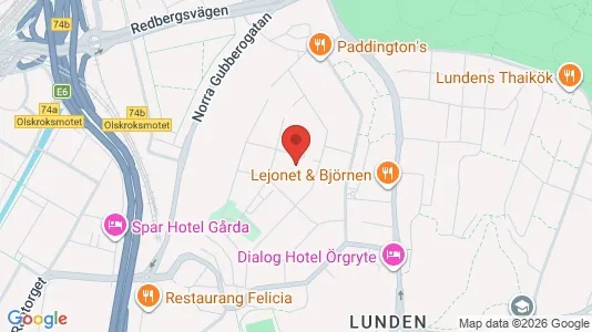 Lägenheter att hyra i Örgryte-Härlanda - kort over placeringen