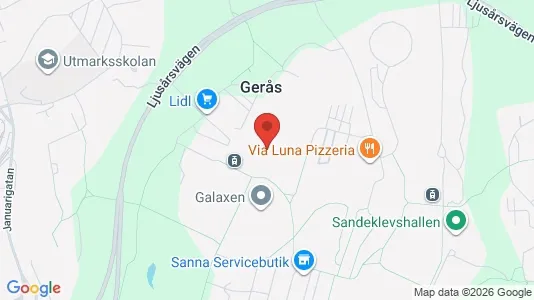 Lägenheter att hyra i Göteborg Östra - kort over placeringen