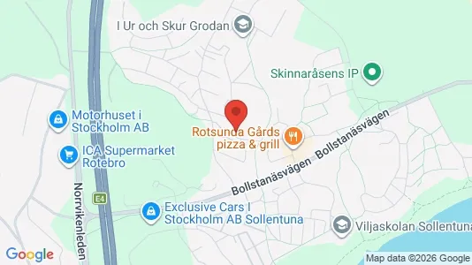 Lägenheter att hyra i Sollentuna - kort over placeringen