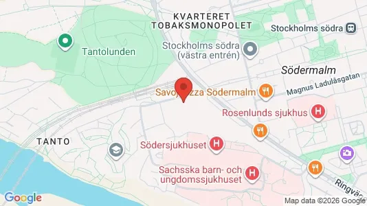 Lägenheter att hyra i Södermalm - kort over placeringen