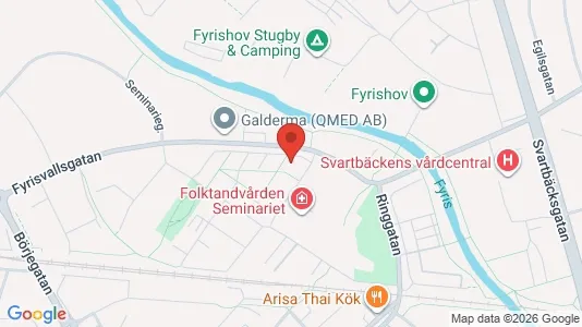 Lägenheter att hyra i Uppsala - kort over placeringen