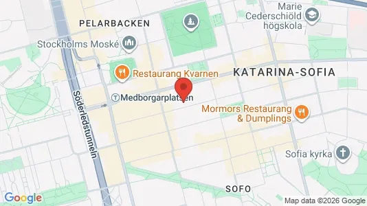 Lägenheter att hyra i Södermalm - kort over placeringen