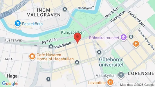 Lägenheter att hyra i Göteborg Centrum - kort over placeringen