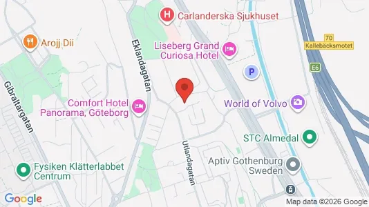 Lägenheter att hyra i Johanneberg - kort over placeringen