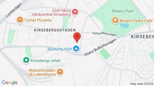 Lägenheter att hyra i Kirseberg - kort over placeringen
