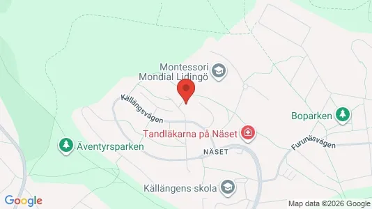 Lägenheter att hyra i Lidingö - kort over placeringen