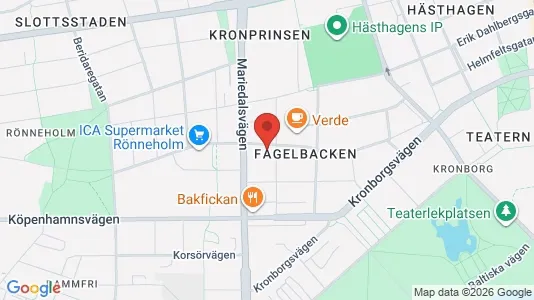 Lägenheter att hyra i Malmö Centrum - kort over placeringen