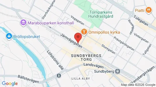 Lägenheter att hyra i Sundbyberg - kort over placeringen