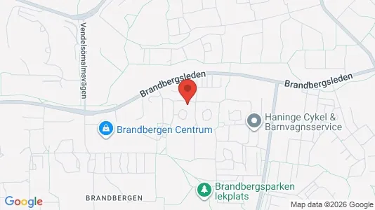 Lägenheter att hyra i Haninge - kort over placeringen