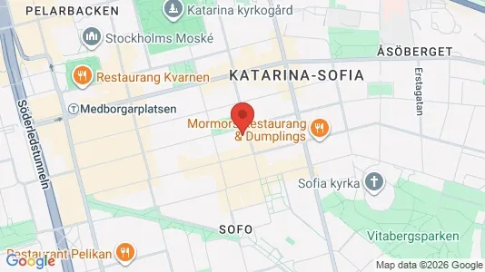 Lägenheter att hyra i Södermalm - kort over placeringen