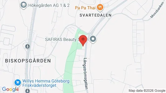 Lägenheter att hyra i Västra hisingen - kort over placeringen