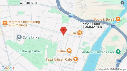 Lägenheter att hyra i Södermalm - kort over placeringen