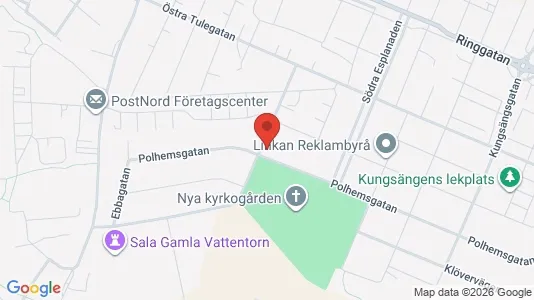 Lägenheter att hyra i Sala - kort over placeringen