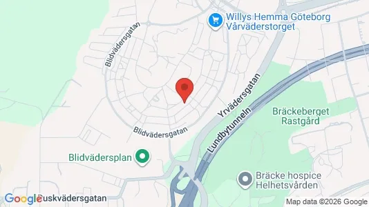 Lägenheter att hyra i Västra hisingen - kort over placeringen