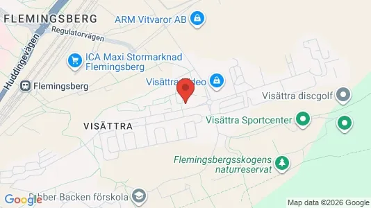 Lägenheter att hyra i Huddinge - kort over placeringen