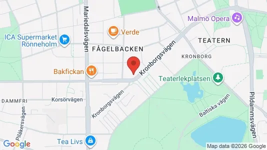 Lägenheter att hyra i Malmö Centrum - kort over placeringen