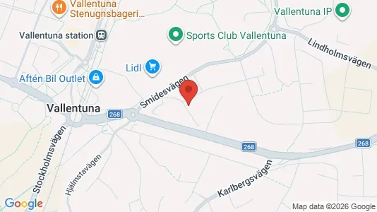 Lägenheter att hyra i Vallentuna - kort over placeringen