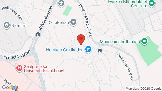 Lägenheter att hyra i Göteborg Centrum - kort over placeringen