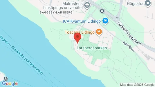 Lägenheter att hyra i Lidingö - kort over placeringen