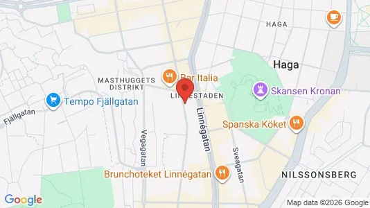 Lägenheter att hyra i Göteborg Centrum - kort over placeringen