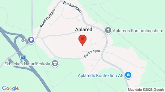 Lägenheter att hyra i Borås - kort over placeringen