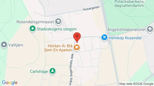 Lägenheter att hyra i Uppsala - kort over placeringen
