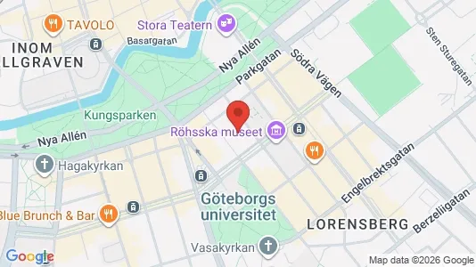 Lägenheter att hyra i Göteborg Centrum - kort over placeringen