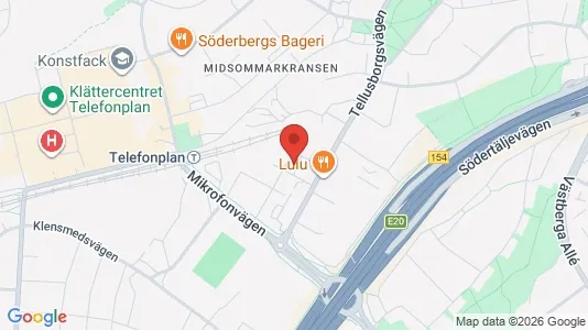Lägenheter att hyra i Söderort - kort over placeringen