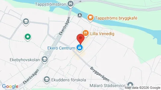 Lägenheter att hyra i Ekerö - kort over placeringen