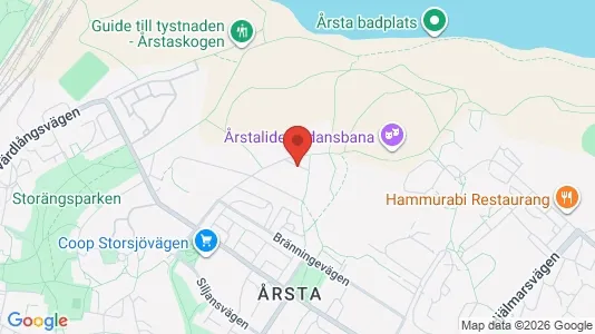 Lägenheter att hyra i Hammarbyhamnen - kort over placeringen