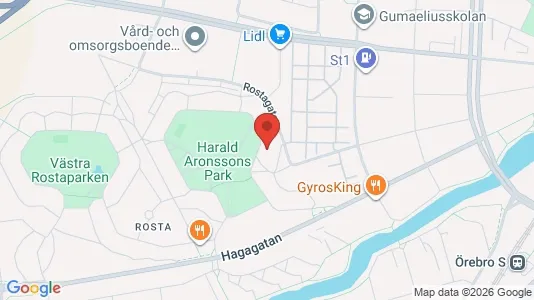 Lägenheter att hyra i Örebro - kort over placeringen