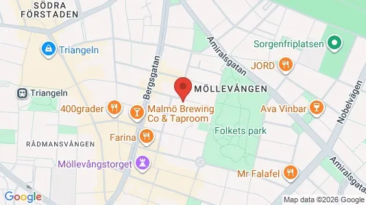 Lägenheter att hyra i Malmö Centrum - kort over placeringen
