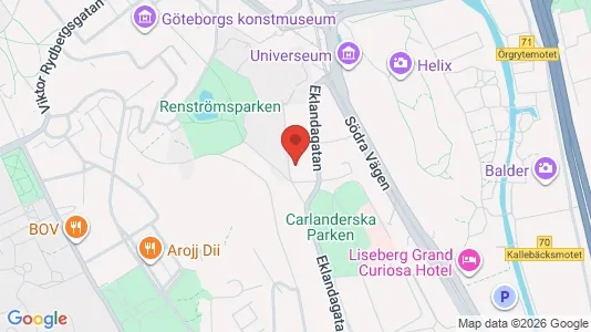 Lägenheter att hyra i Johanneberg - kort over placeringen
