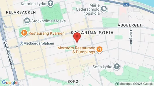 Lägenheter att hyra i Södermalm - kort over placeringen