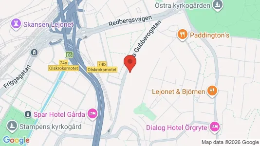 Lägenheter att hyra i Örgryte-Härlanda - kort over placeringen