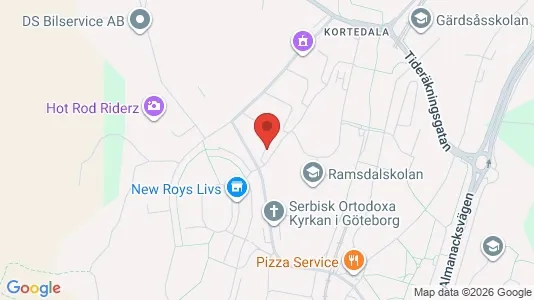 Lägenheter att hyra i Göteborg Östra - kort over placeringen
