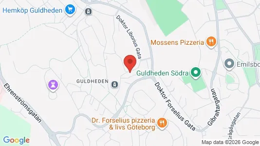 Lägenheter att hyra i Göteborg Centrum - kort over placeringen