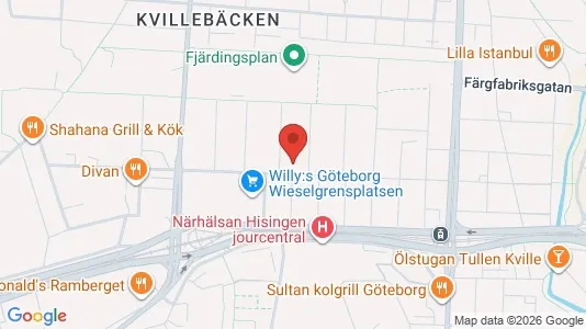 Lägenheter att hyra i Lundby - kort over placeringen