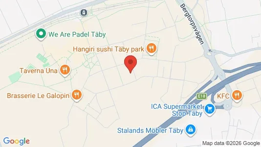 Lägenheter att hyra i Täby - kort over placeringen