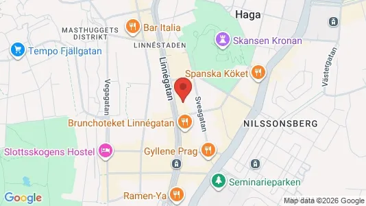 Lägenheter att hyra i Majorna-Linné - kort over placeringen