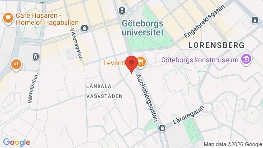 Lägenheter att hyra i Göteborg Centrum - kort over placeringen