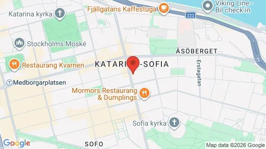 Lägenheter att hyra i Södermalm - kort over placeringen