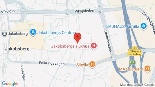 Lägenheter att hyra i Järfälla - kort over placeringen