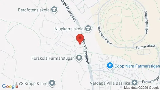 Lägenheter att hyra i Tyresö - kort over placeringen