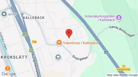 Lägenheter att hyra i Örgryte-Härlanda - kort over placeringen
