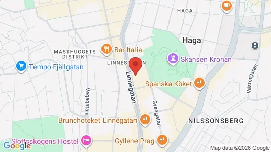 Lägenheter att hyra i Göteborg Centrum - kort over placeringen