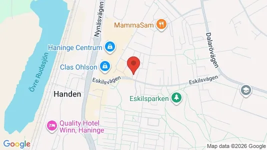 Lägenheter att hyra i Haninge - kort over placeringen