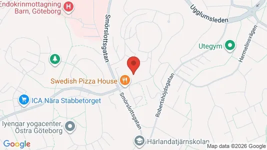 Lägenheter att hyra i Örgryte-Härlanda - kort over placeringen