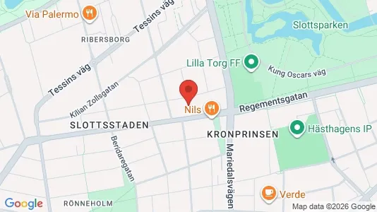 Lägenheter att hyra i Malmö Centrum - kort over placeringen