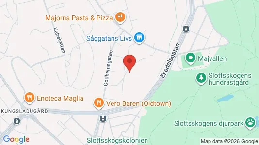 Lägenheter att hyra i Majorna-Linné - kort over placeringen